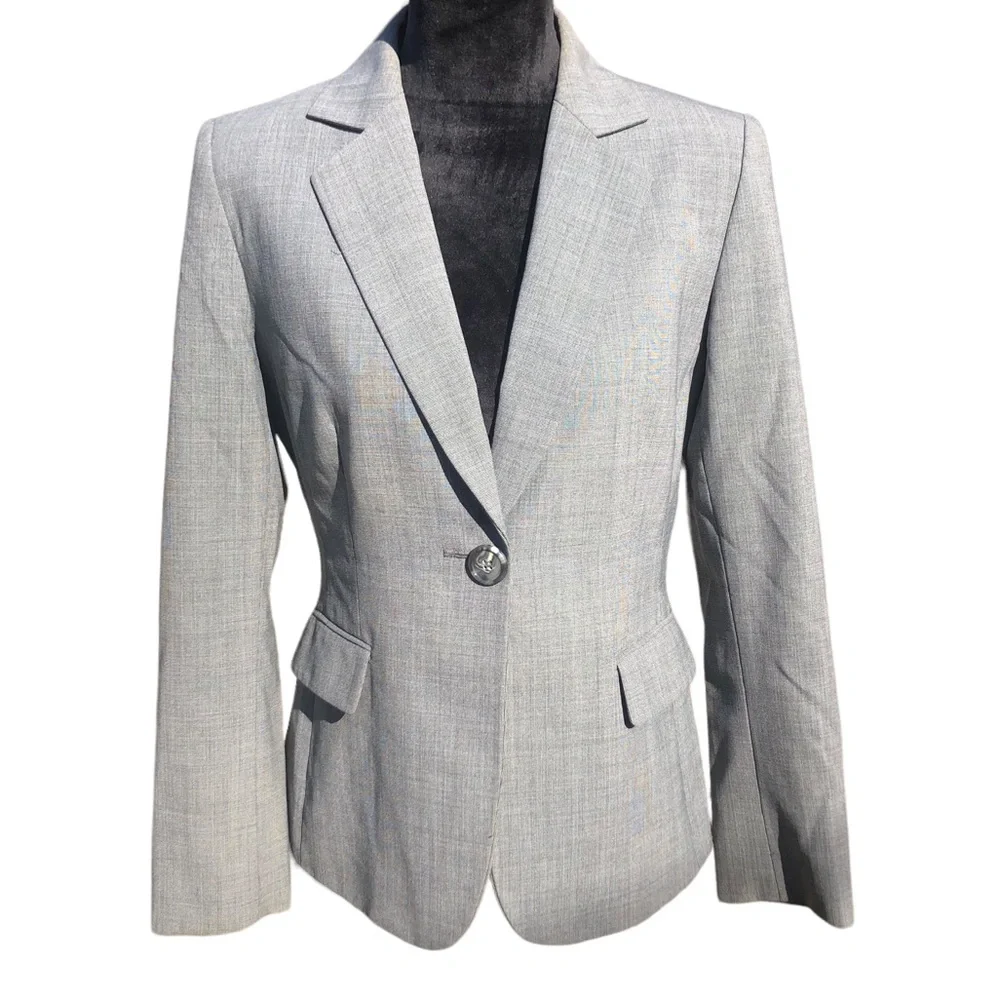 Alex Maria Pale Gray Career Blazer size 6 - Picture 10 of 10
